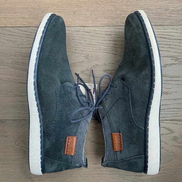 Rieker Antistress Lightweight Casual Leather Lace Up Boots Blue/Grey Sz 40 NWT - Picture 6 of 14